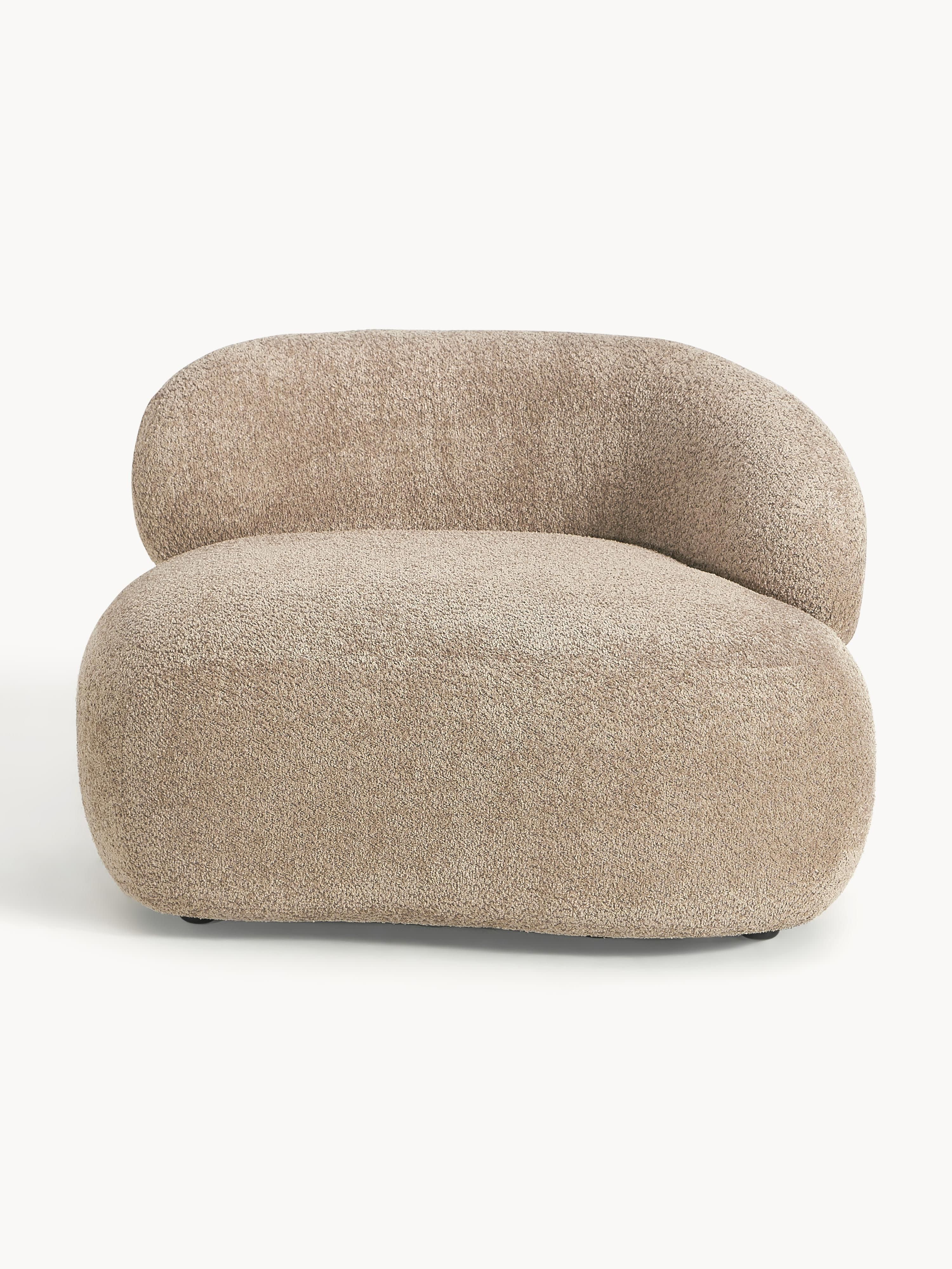 Loungefauteuil Alba van teddy bouclé