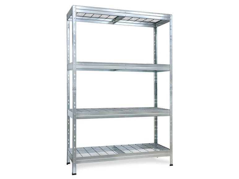WireRivet stellingkast met 4 draadgaas-bodem, 180x120x45, gegalvaniseerd
