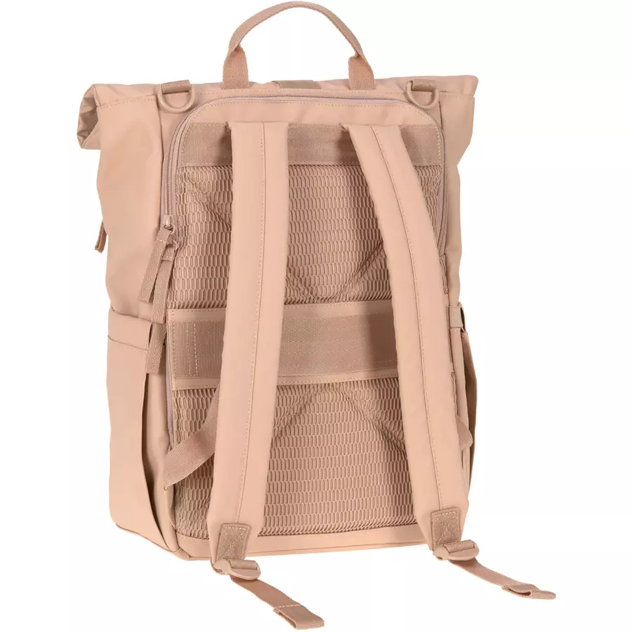 LÄSSIG Wickelrucksack Rolltop Up Backpack peach rose