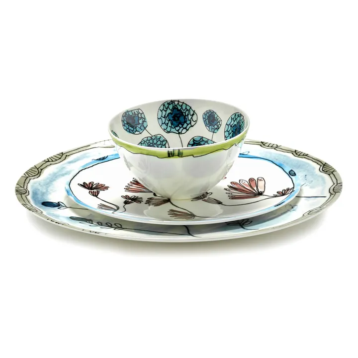 Serax Assiettes Camelia, Serax for Marni - Set de 2 | Aubergine