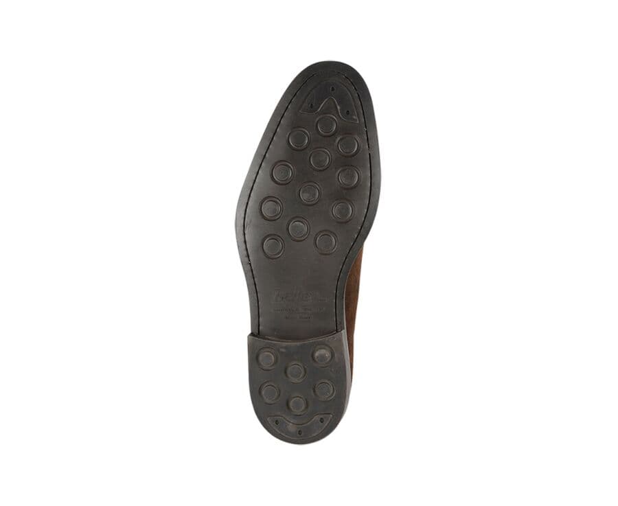 Derbies homme Velours Havane semelle gomme - DOVER GOMME CITY II
