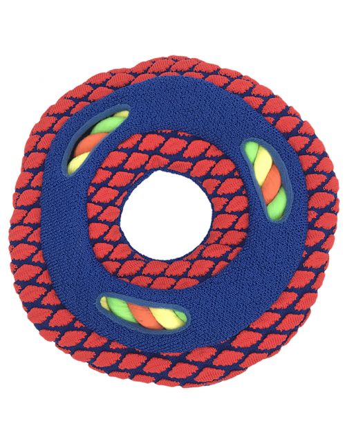 Kong Sneakerz Sport Disc W\/Rope - Hondenspeelgoed - 22.5 cm Medium