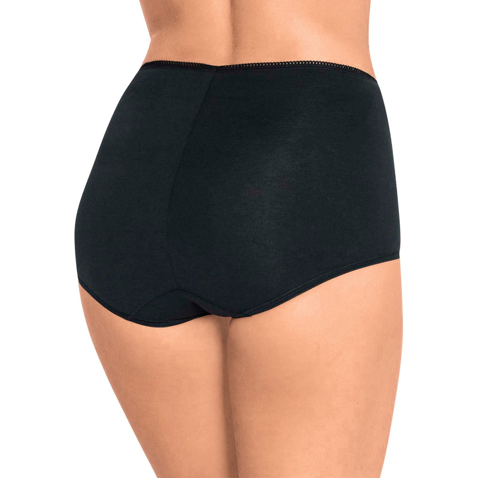 Sloggi Slip Damen Maxi C3P, 3er-Pack 48, schwarz