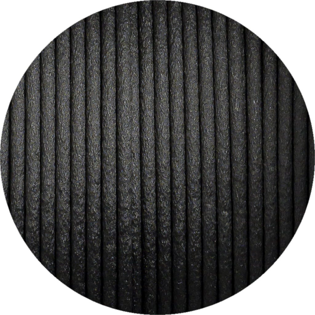 Fiberlogy  FiberFlex CF Black, 1,75 mm / 500 g    Flexibles Filament mit herausragender Festigkeit in Schwarz