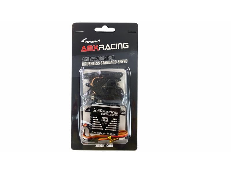 Amewi Standard Servo AMHV2290SG Pro 65 kg, 0.11 s, Brushles Brushless Digital HV Servo mit Stahlgetriebe