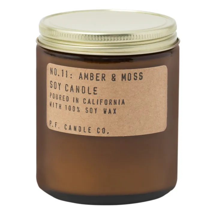 P.F. Candle Co Bougie parfumée de soja n°11 Ambre & mousse - 200 g