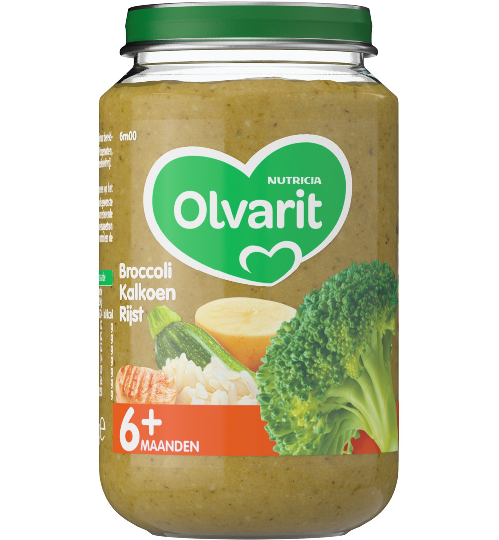 Olvarit Broccoli kalkoen rijst 6M00 (200 gr)