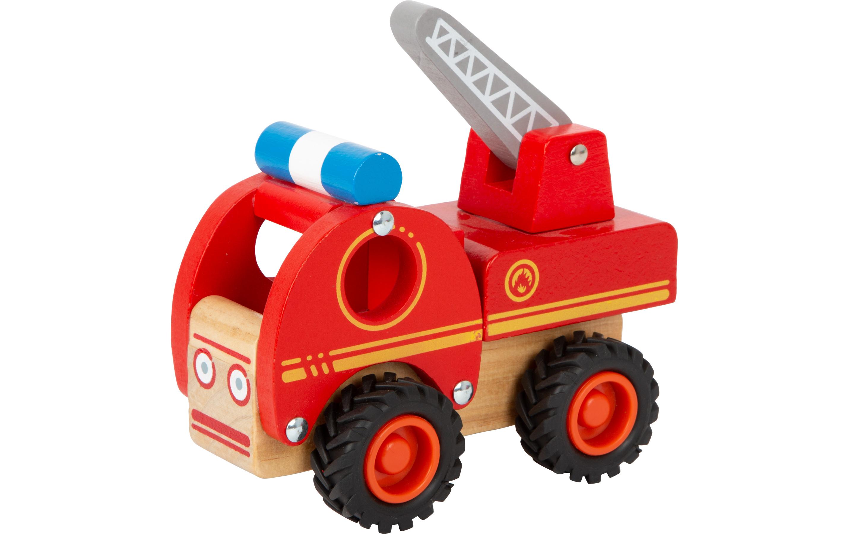 FeuerwehrfahrzeugKompaktes Feuerwehrfahrzeug aus Holz