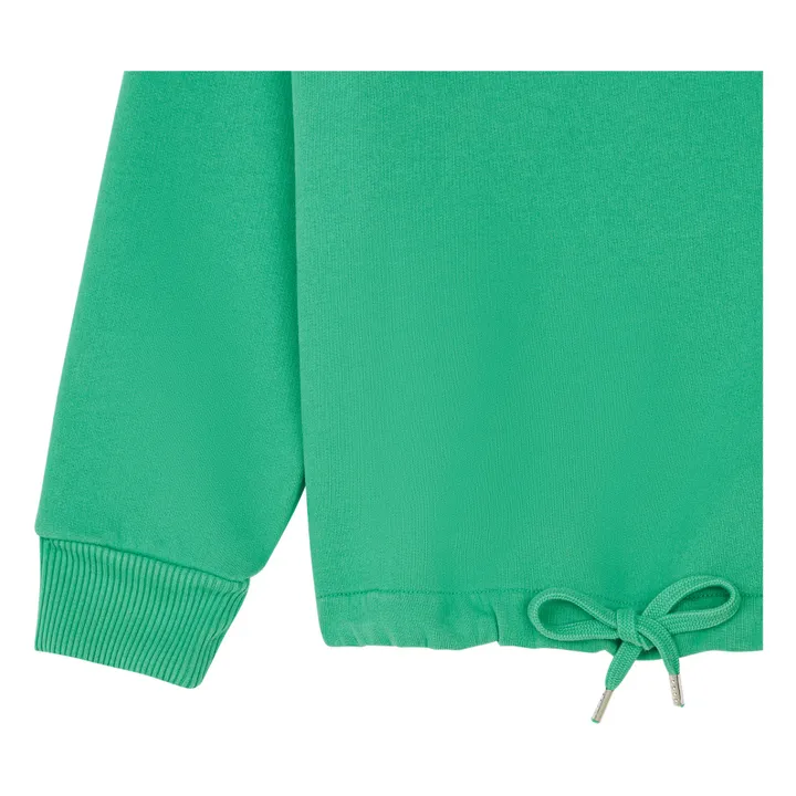 SMALLABLE BASICS Sweat Fille A Nouer Molleton Bio | Vert