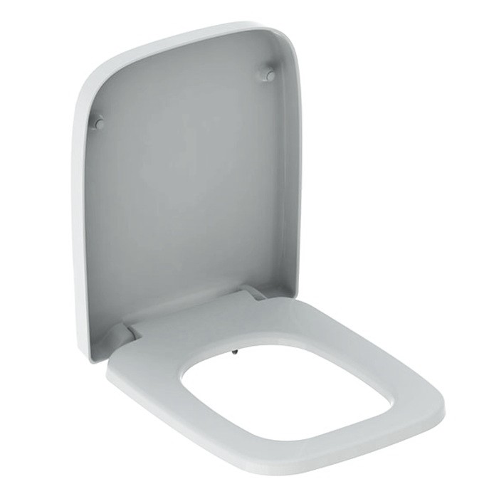 Geberit Renova Plan softclose toiletzitting TopFix wit mat voor toilet met open ophanging