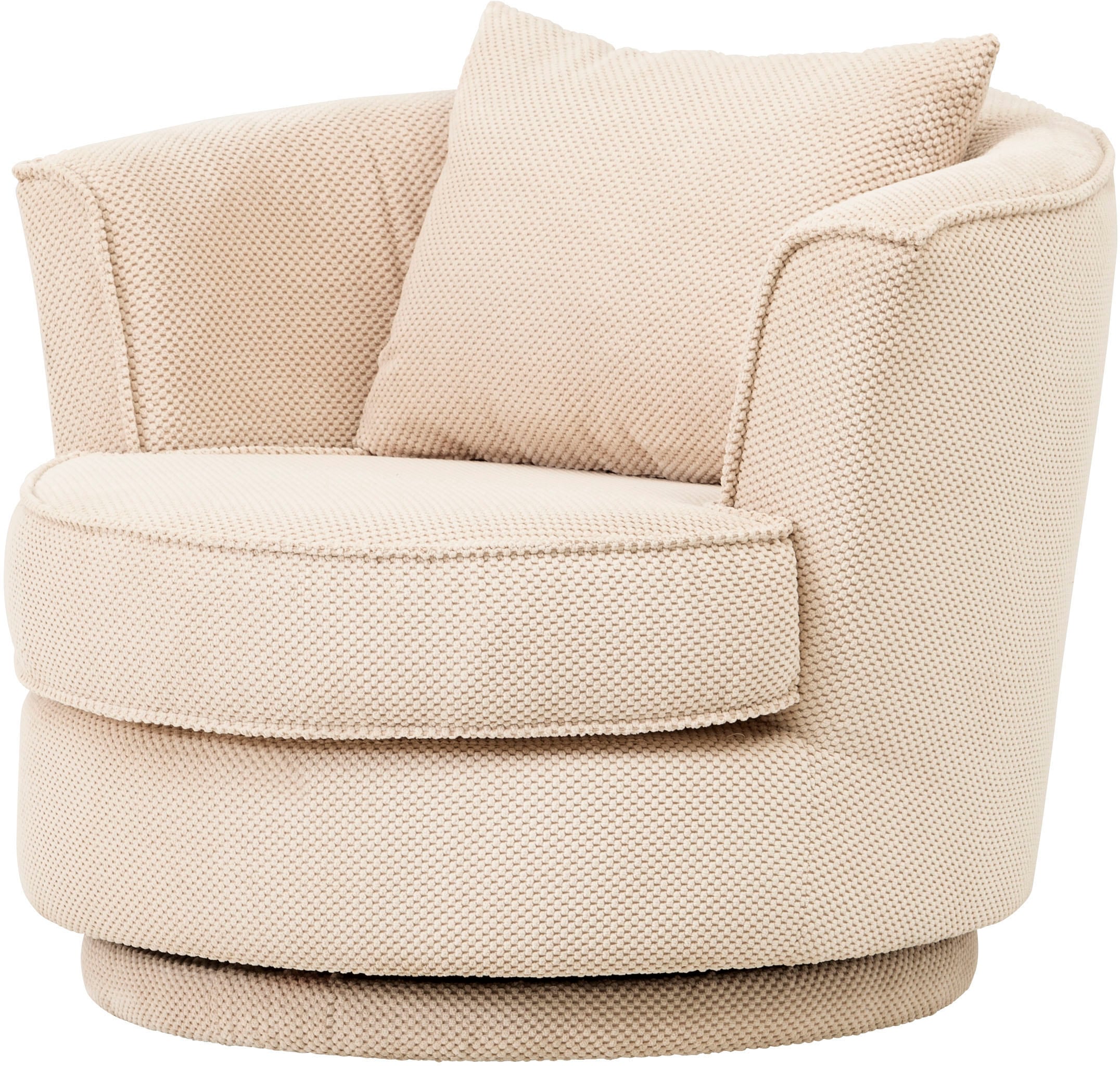 Home affaire Drehsessel »MAISIE, Lese-Sessel, Love Seat,« trendige Stoffe MEGA CORD und Web-Velours, 360 Grad drehbar