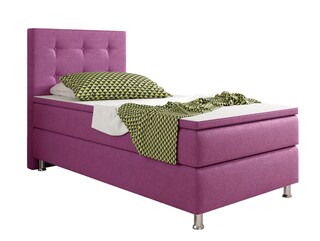 Boxspringbett Köln 90 x 200 cm pink/ rosa