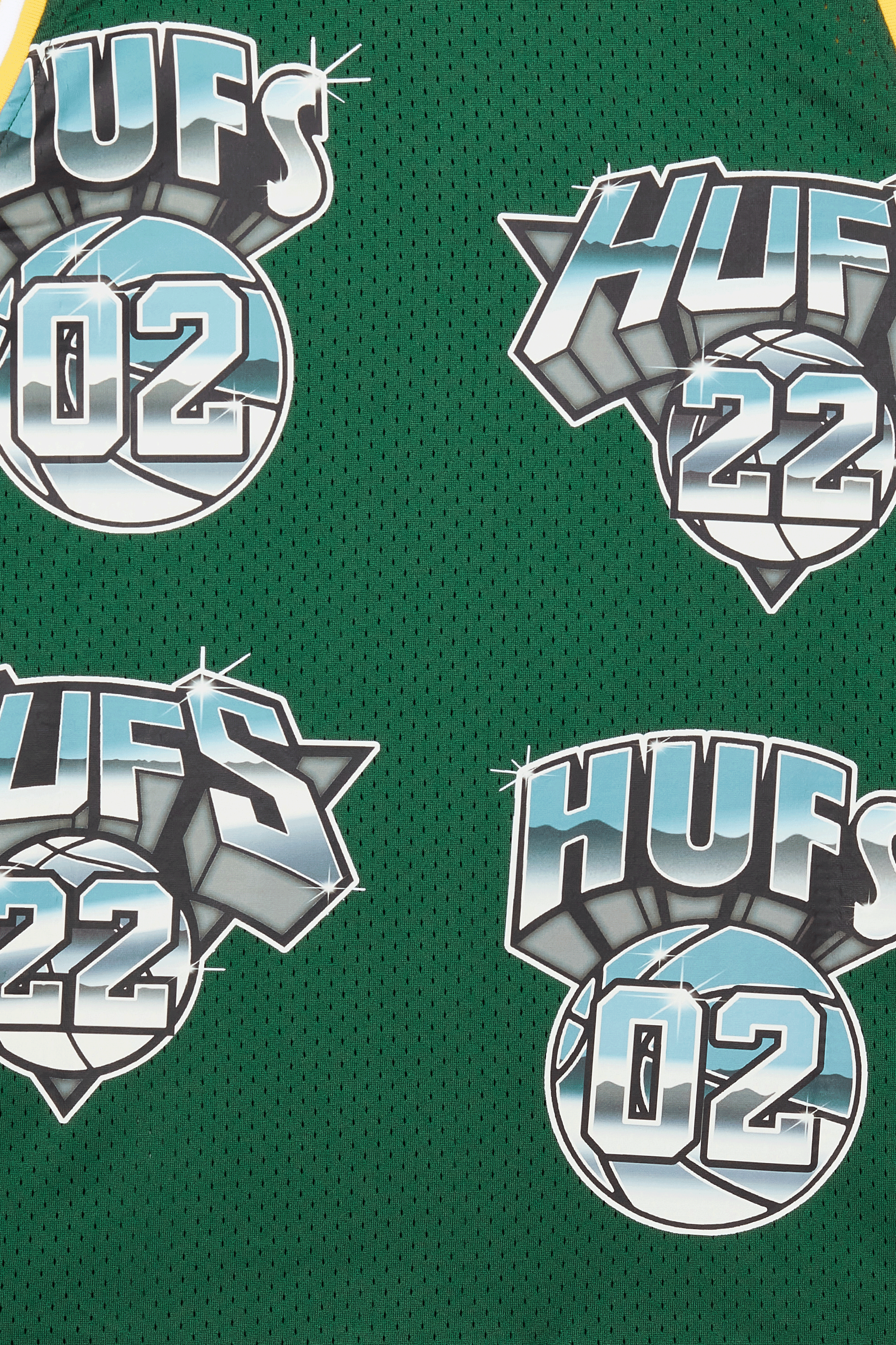 HUF T-SHIRT BASKETBALL JERSEY Vert
