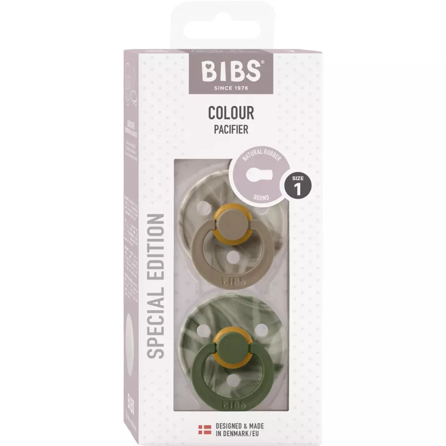 BIBS® Schnuller Colour Camo Tie Dye - Green Mix 0-6 Monate 2 Stk.