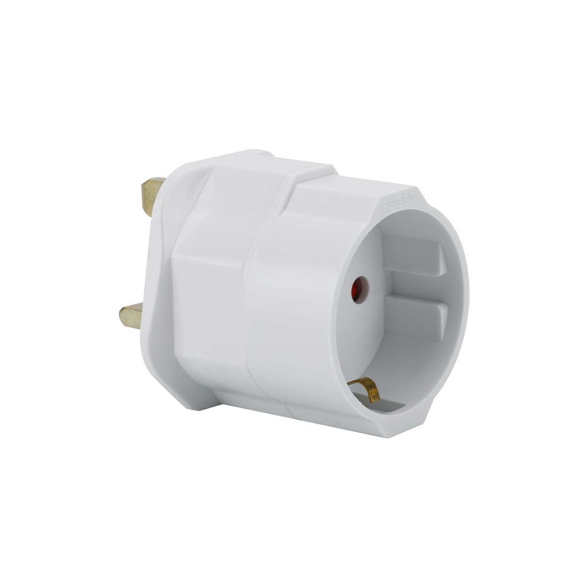 4x Socket Adapter Travel Converter (uk type g til eu)