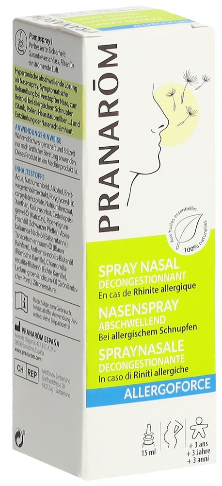 Pranarom Allergoforce Nasenspray abschwellend Bio Nasenspr 15 ml