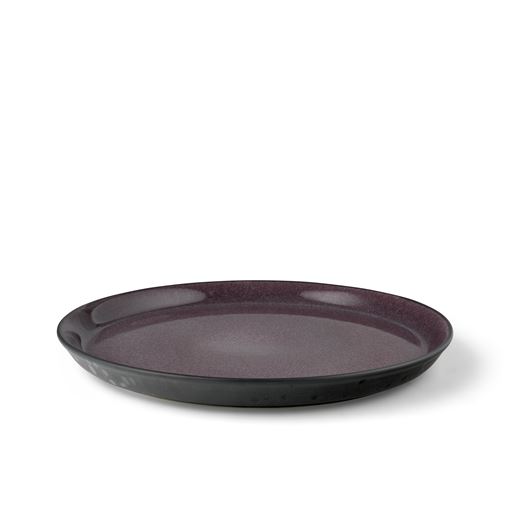 Bitz Gastro Middagstallerken, Sort/Lilla, Ø27 cm
