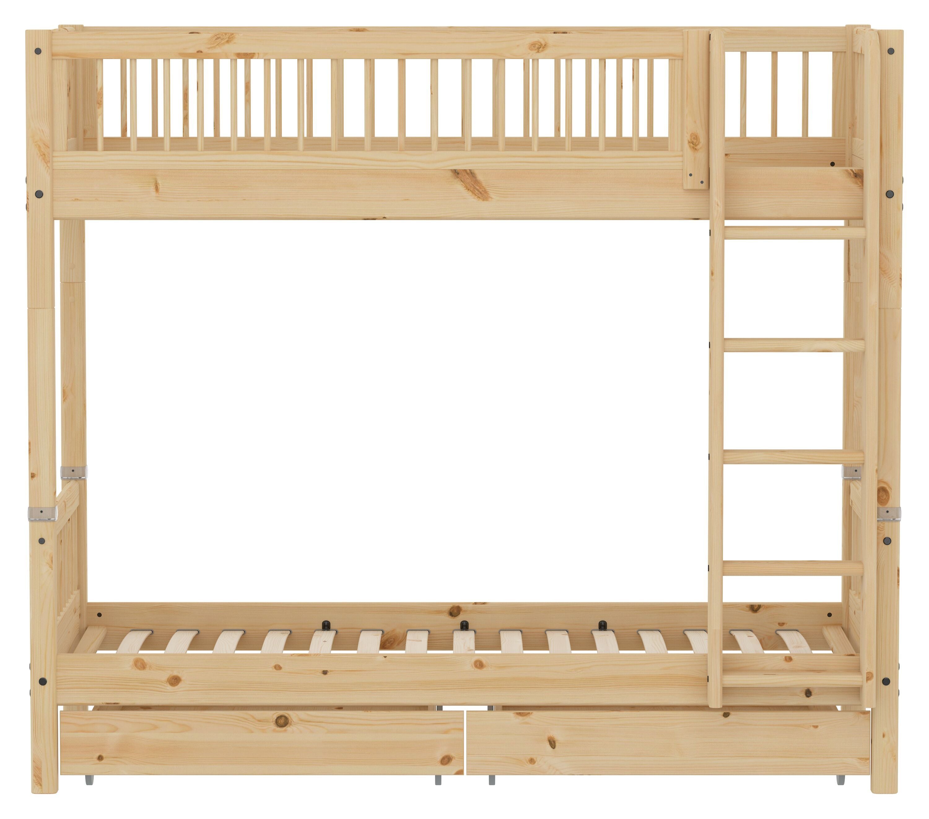 CLASSIC ETB AS bars mit 2 Schubl. natur - Natur / B: 110.0 cm x T: 210.0 cm x H: 154.0 cm