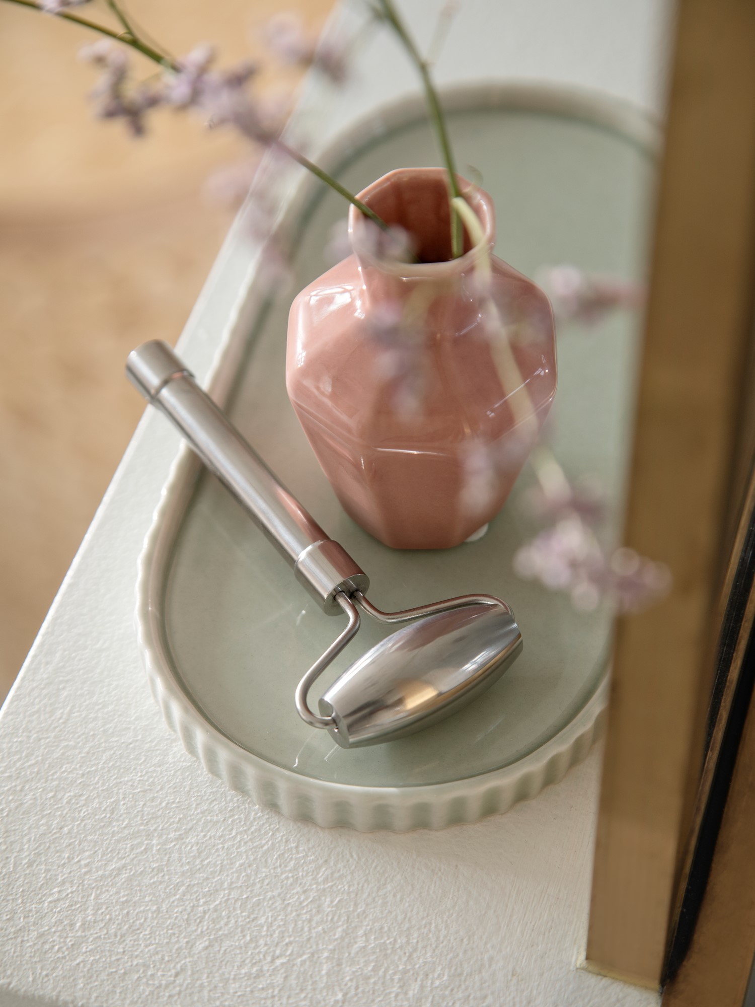Ansigtsrulle | Stål. 13 x 6 x 2 cm. | Silver Grey