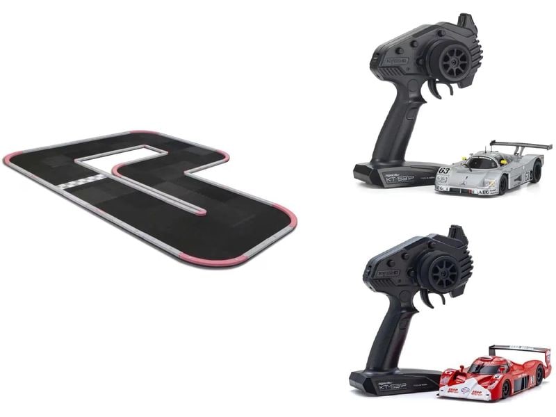 Kyosho Mini-Z Track Combo MR-03 LM 1:27 Mini-Z Circuit30, Sauber Mercedes C9 und Toyota GT-ONE
