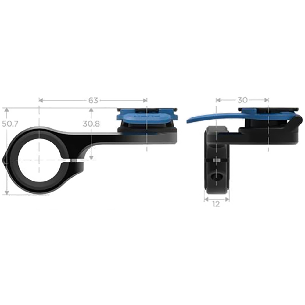 Quad Lock - Support Guidon Vélo Déporté Out Front Mount Pro Noir