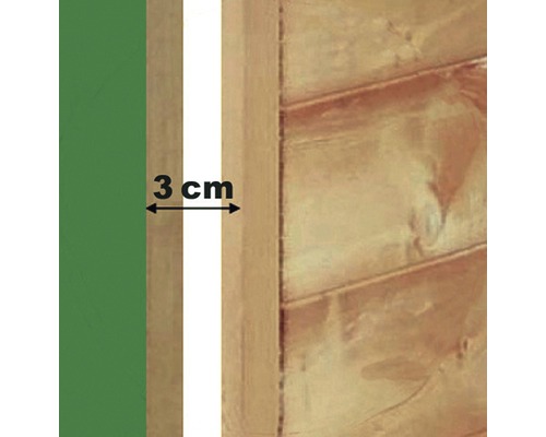 KERBL NoFrost Thermo verwarmd kippenhok, 146x74x82 cm, gelakt