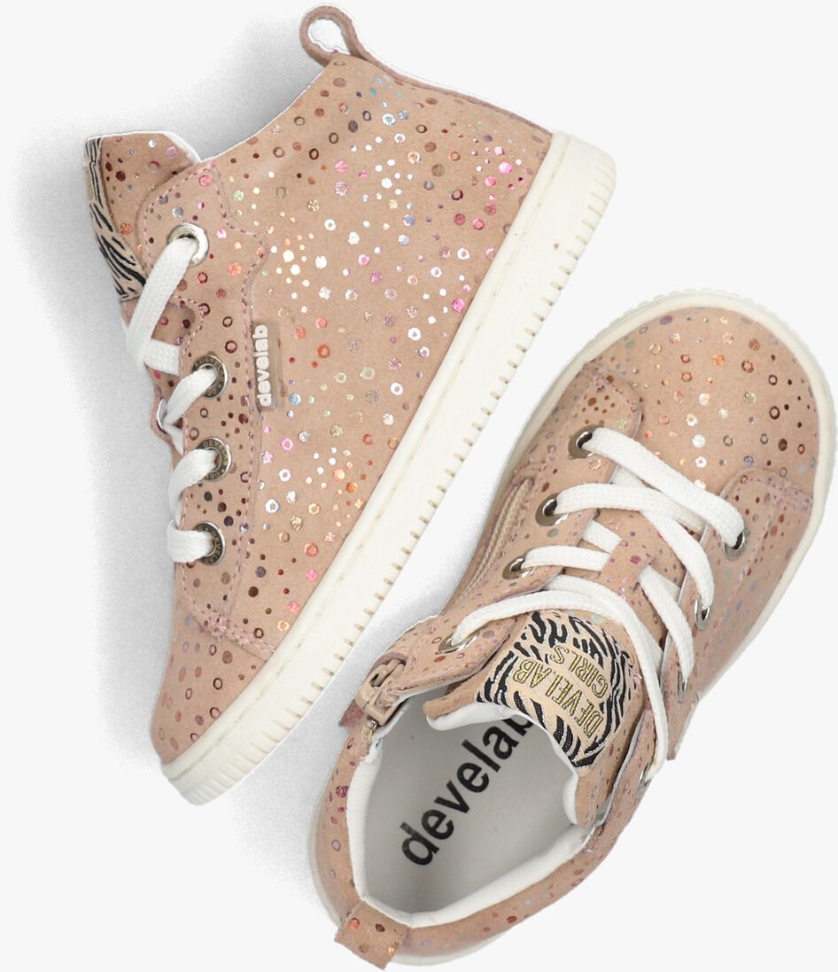DEVELAB roze develab hoge sneaker 41892