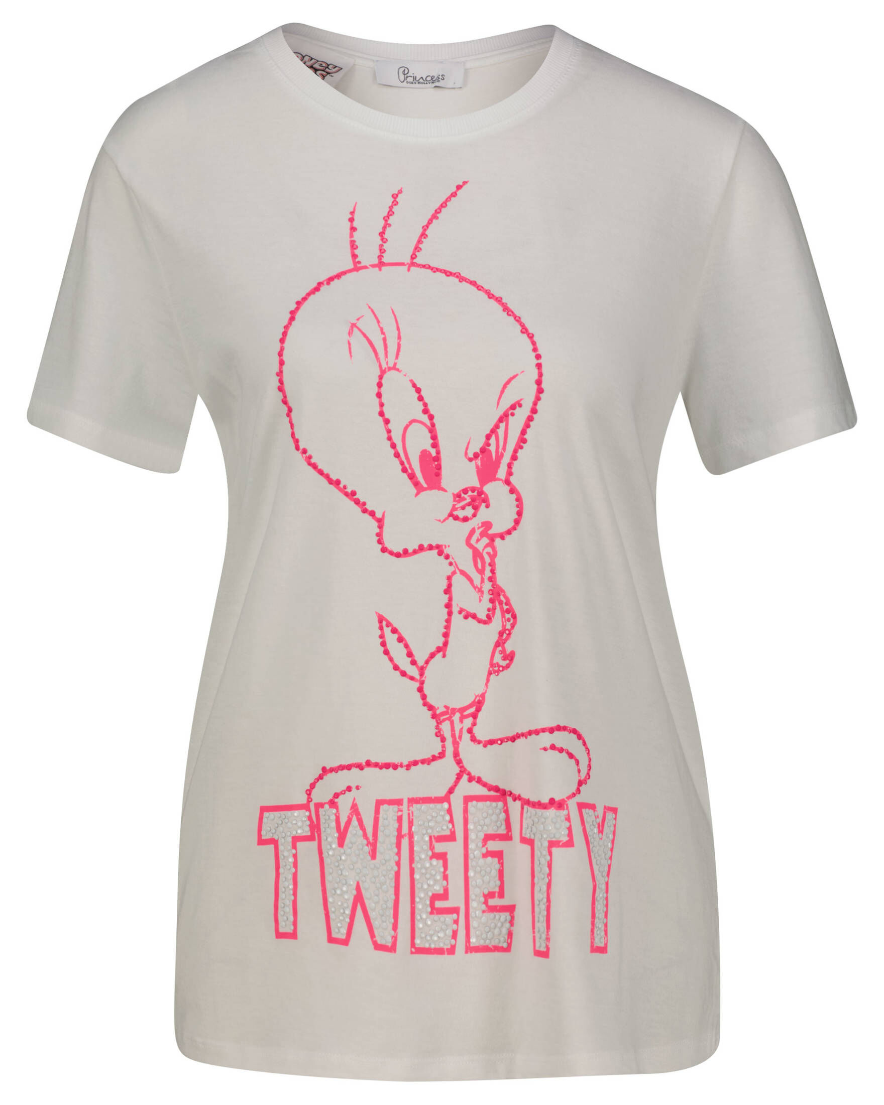 Princess goes Hollywood| Damen T-Shirt TWEETY NEON PINK