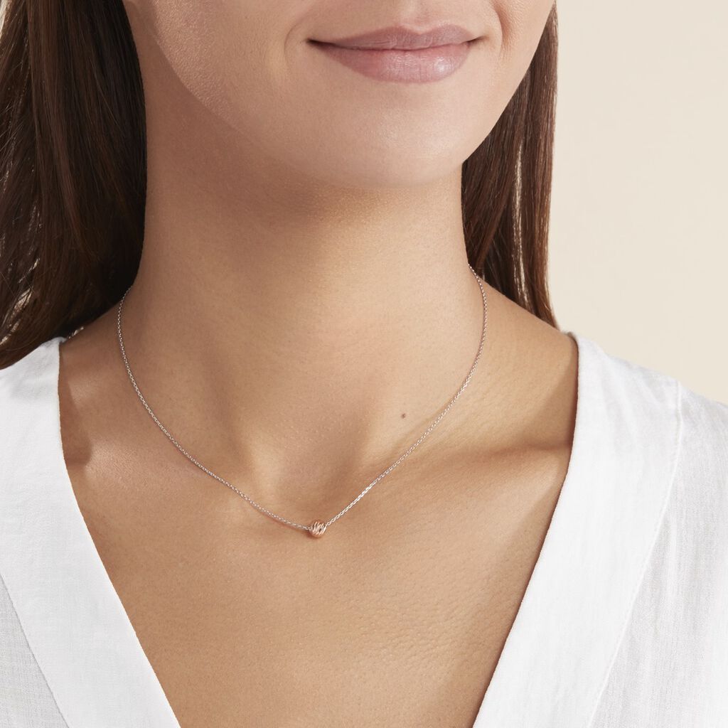 Collier Argent Bicolore Ramiro