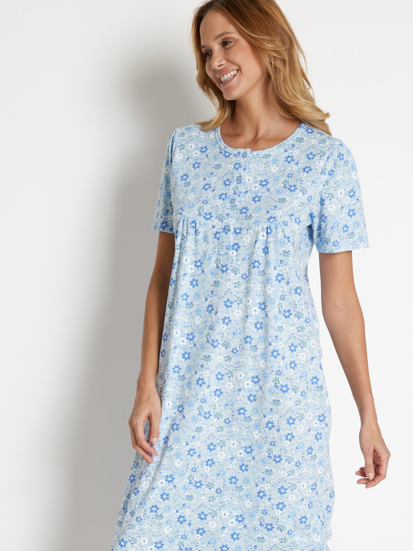 Chemise de nuit maille coton