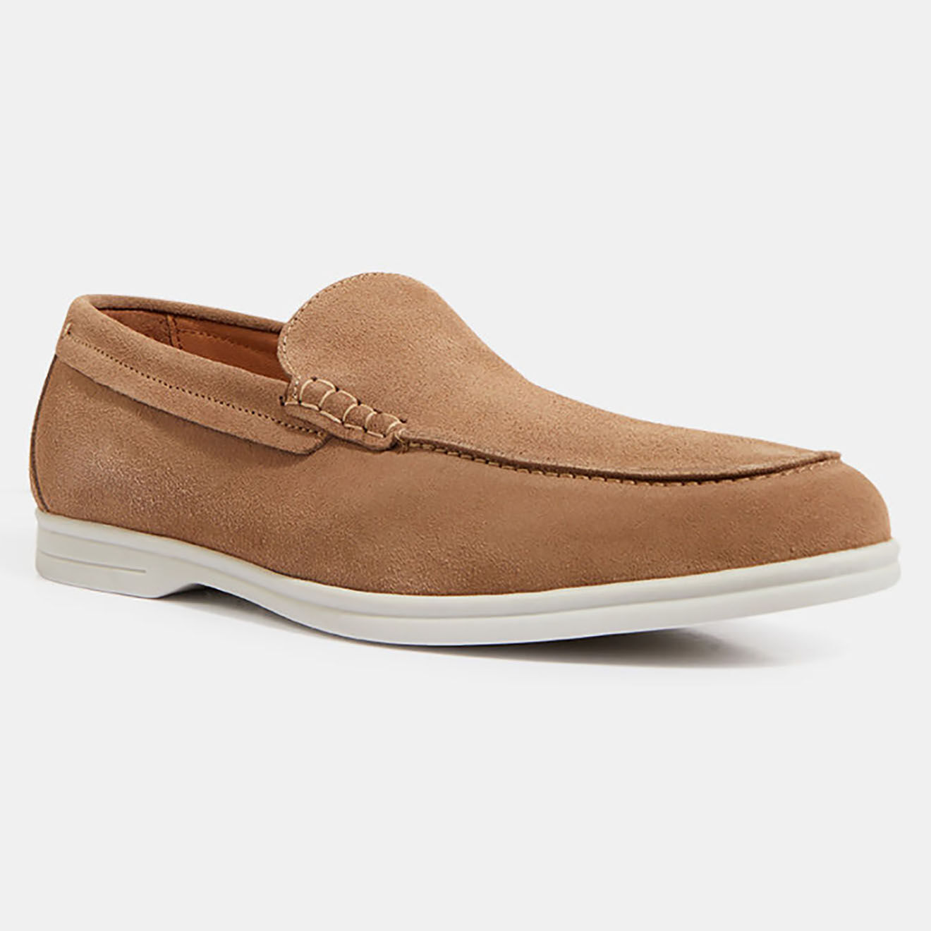 Comptoir GL Mocassins en Velours de Cuir taupe