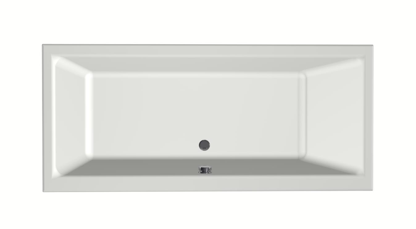 Xenz Kristal ligbad acryl 180x80x45cm wit mat