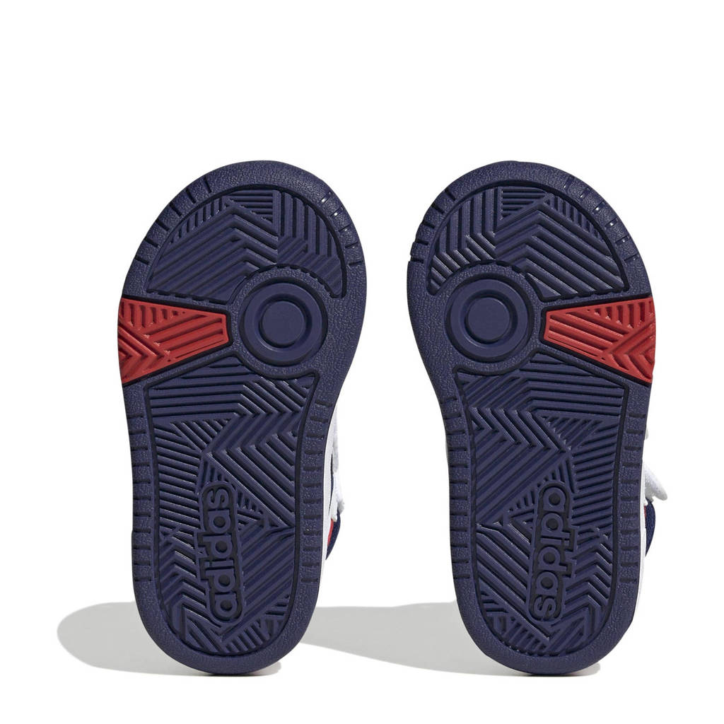 adidas Hoops Mid 3.0 sneakers wit/blauw/rood