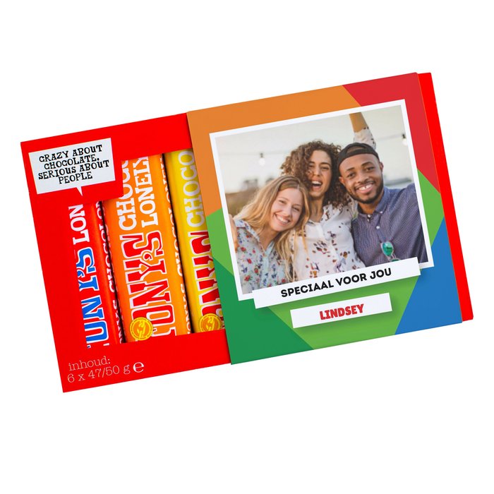 Tony’s Chocolonely | Proeverijtje | Voor jou met eigen foto en naam | 300g
