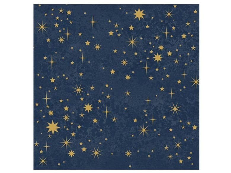 Braun   Company Weihnachtsservietten Twinkles midnight Mehr 3-lagige Papierservietten