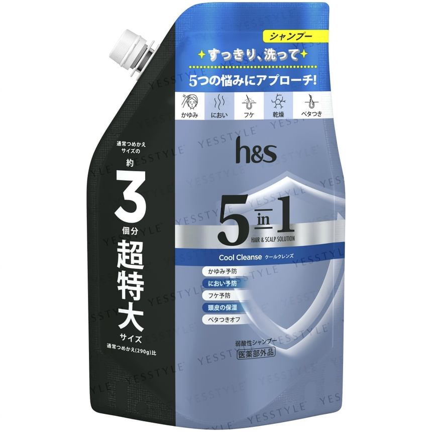 h&s - 5 In1 Haar & Hoofdhuid Oplossing Koele Reinigende Shampoo