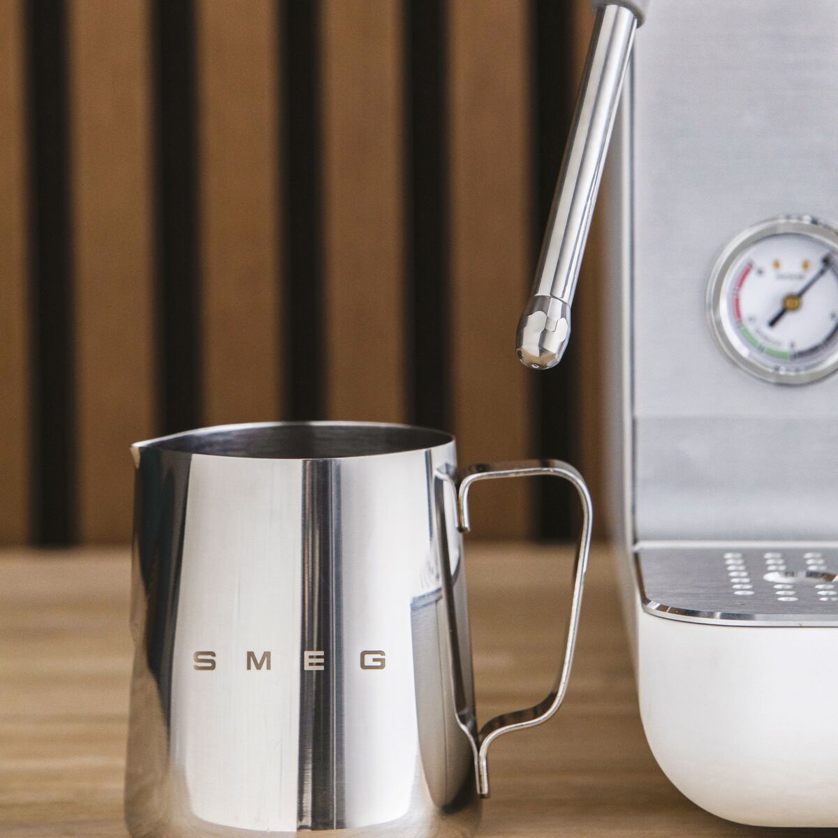 Espressomaskin, hvit