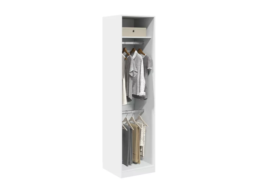 Garde-robe Blanc 50x50x200 cm Bois d'ingénierie