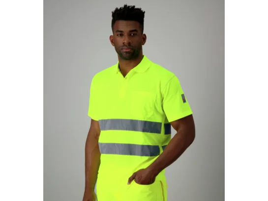 Polo de travail Würth MODYF haute-visibilité jaune