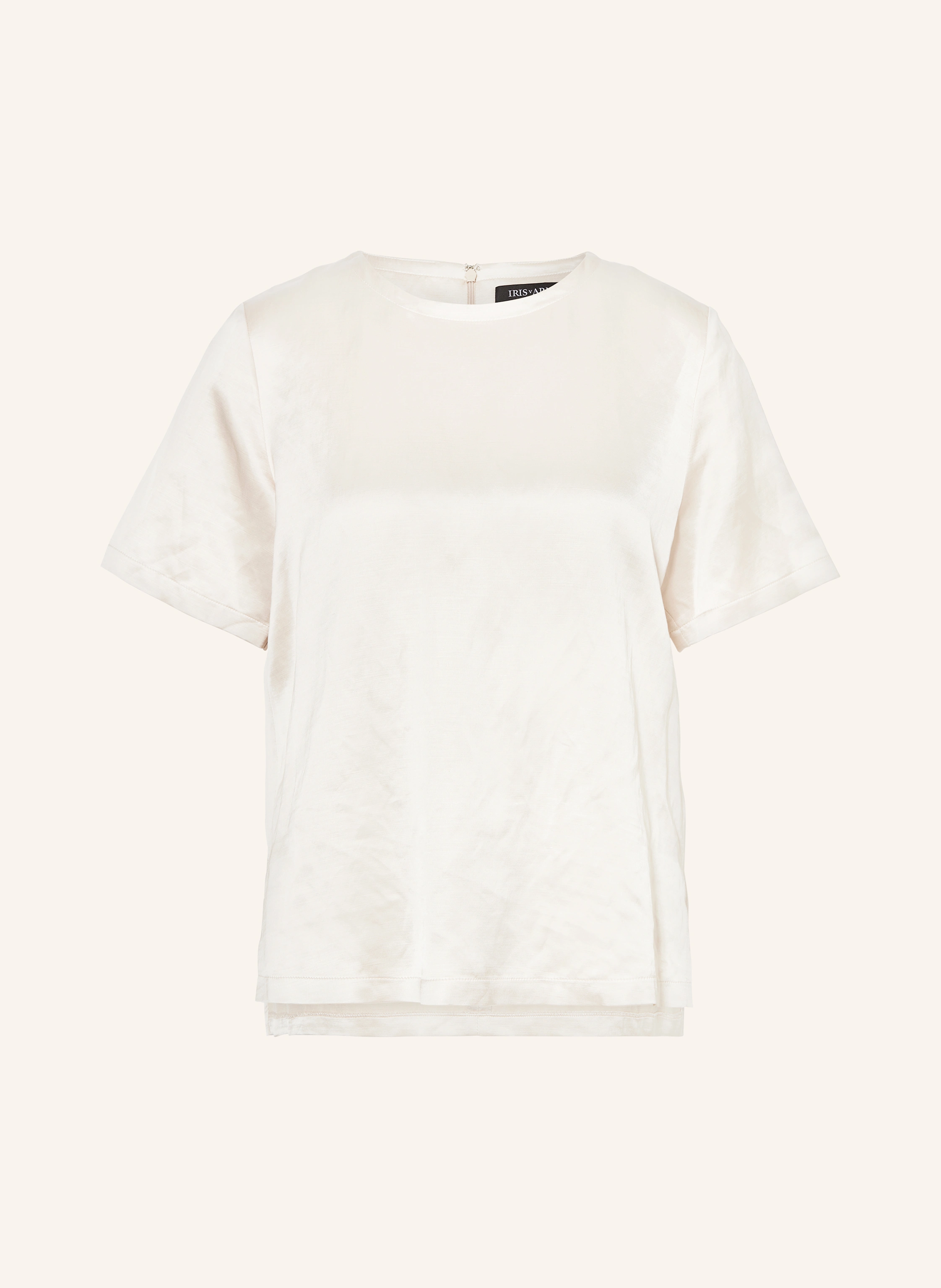IRIS von ARNIM Blusenshirt LUA aus Satin mit Leinen