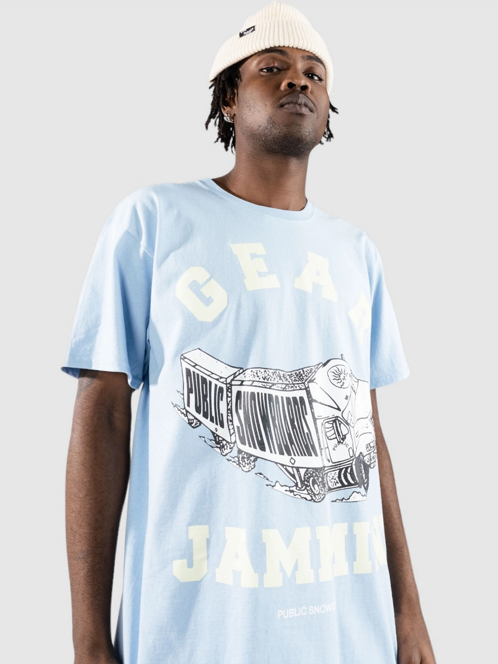 Public Jammin T-Shirt light blue