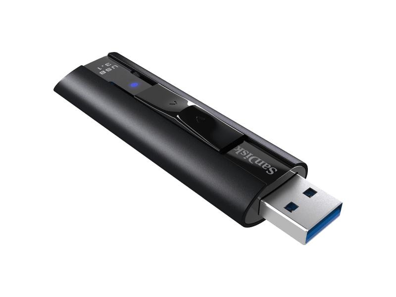 SanDisk USB-Stick Extreme PRO USB 3.2 128 GB USB-Stick mit 128 GB Speicherkapazität und 420 MB/s Lesegeschwindigkeit