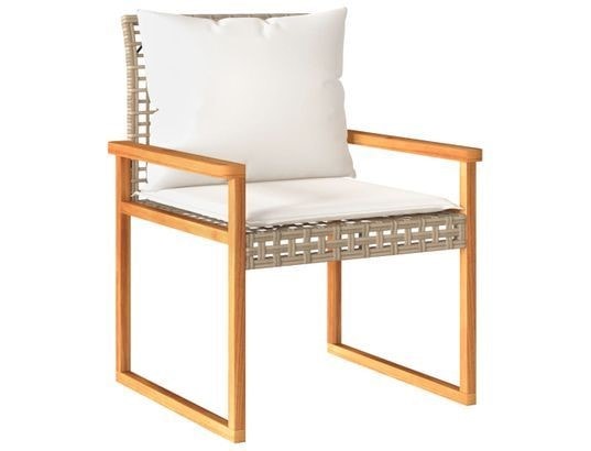 LES TENDANCES - Ensemble table et chaises de jardin-beige-2 places-518820