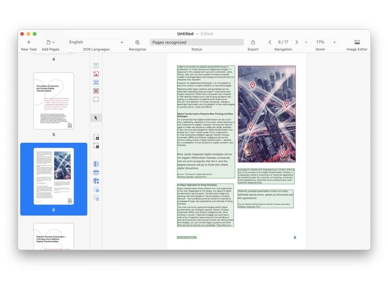 ABBYY FineReader PDF for MAC ESD, Subscription, Single User Konvertieren Sie PDFs, Dokumentbilder und Scans mit beispielloser Genauigkeit