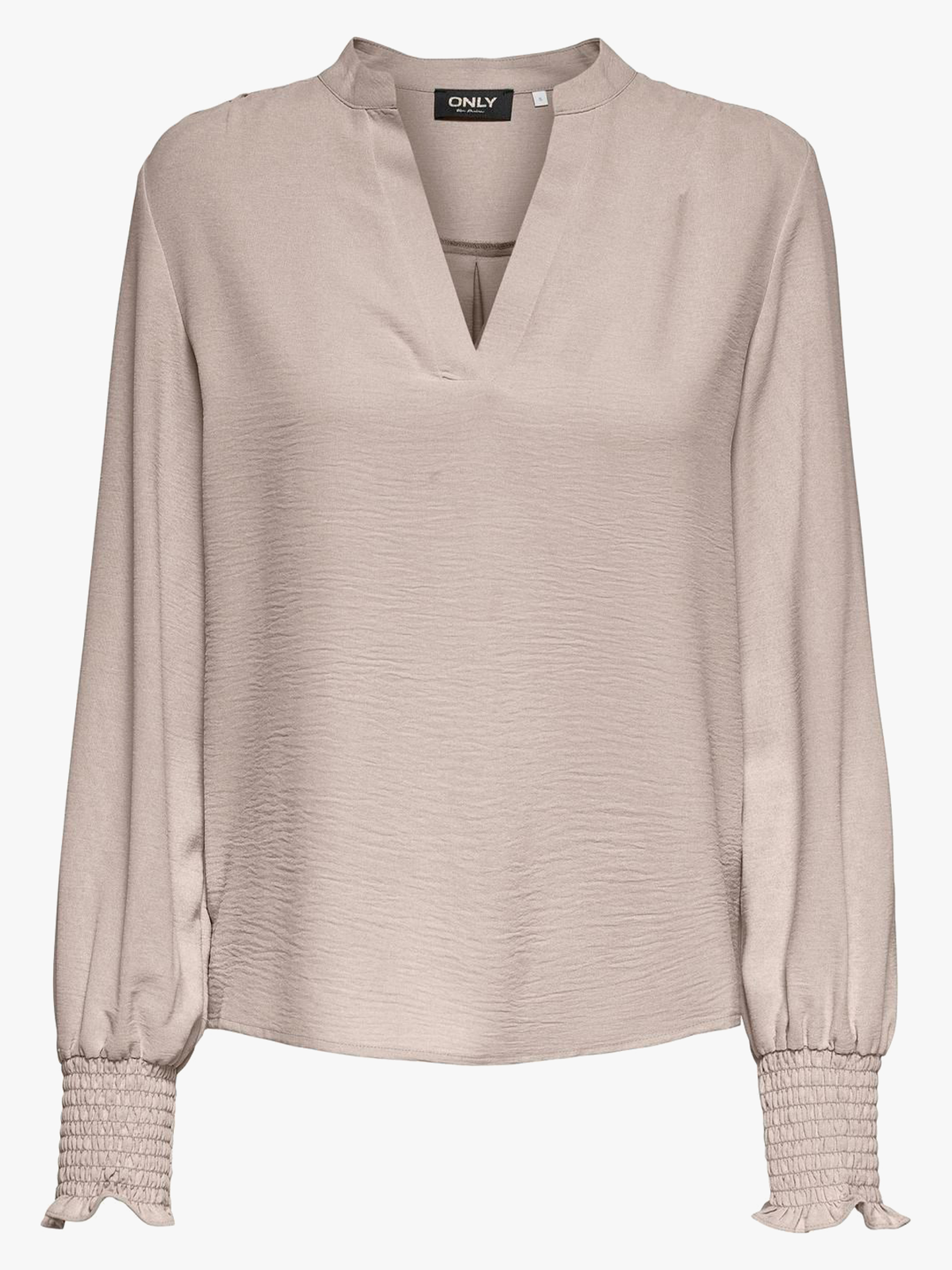 Mette V-Neck Long Sleeve Smock Top