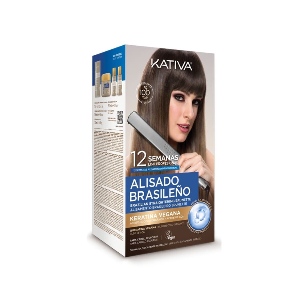 Kativa  KIT Alisamento Brasileiro Cabelos Escuros - 225ml
