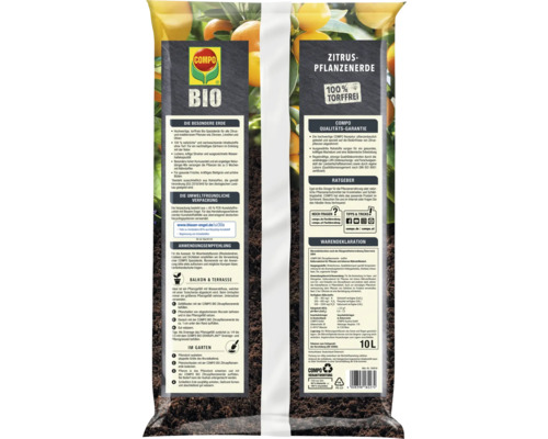 COMPO BIO turfvrije citrusplantengrond 10 L