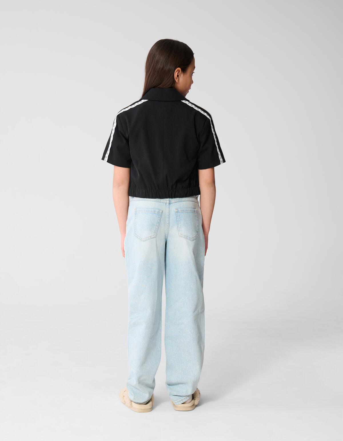 Barrel Fit Jeans Bleached