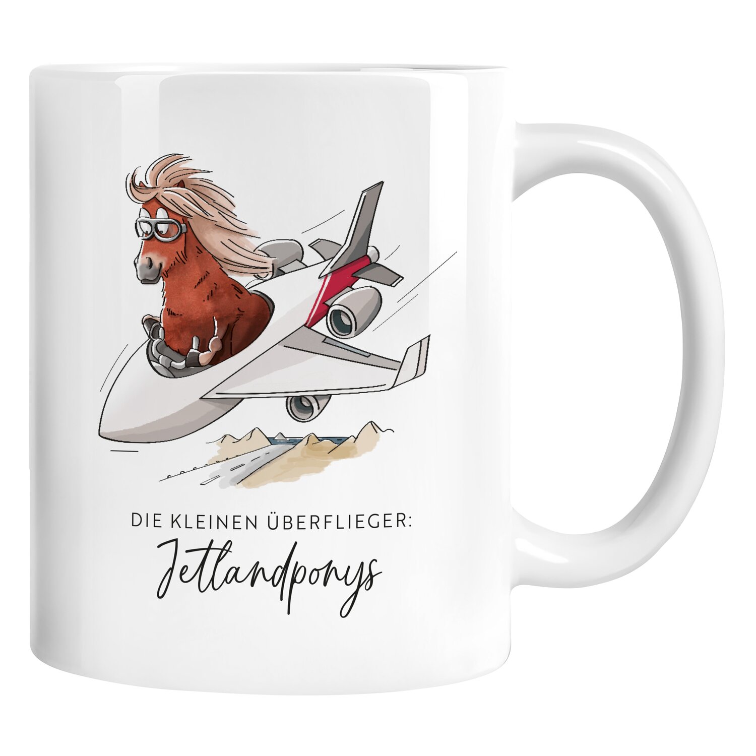 mrs. RIDE Keramiktasse  - white - Jetlandpony