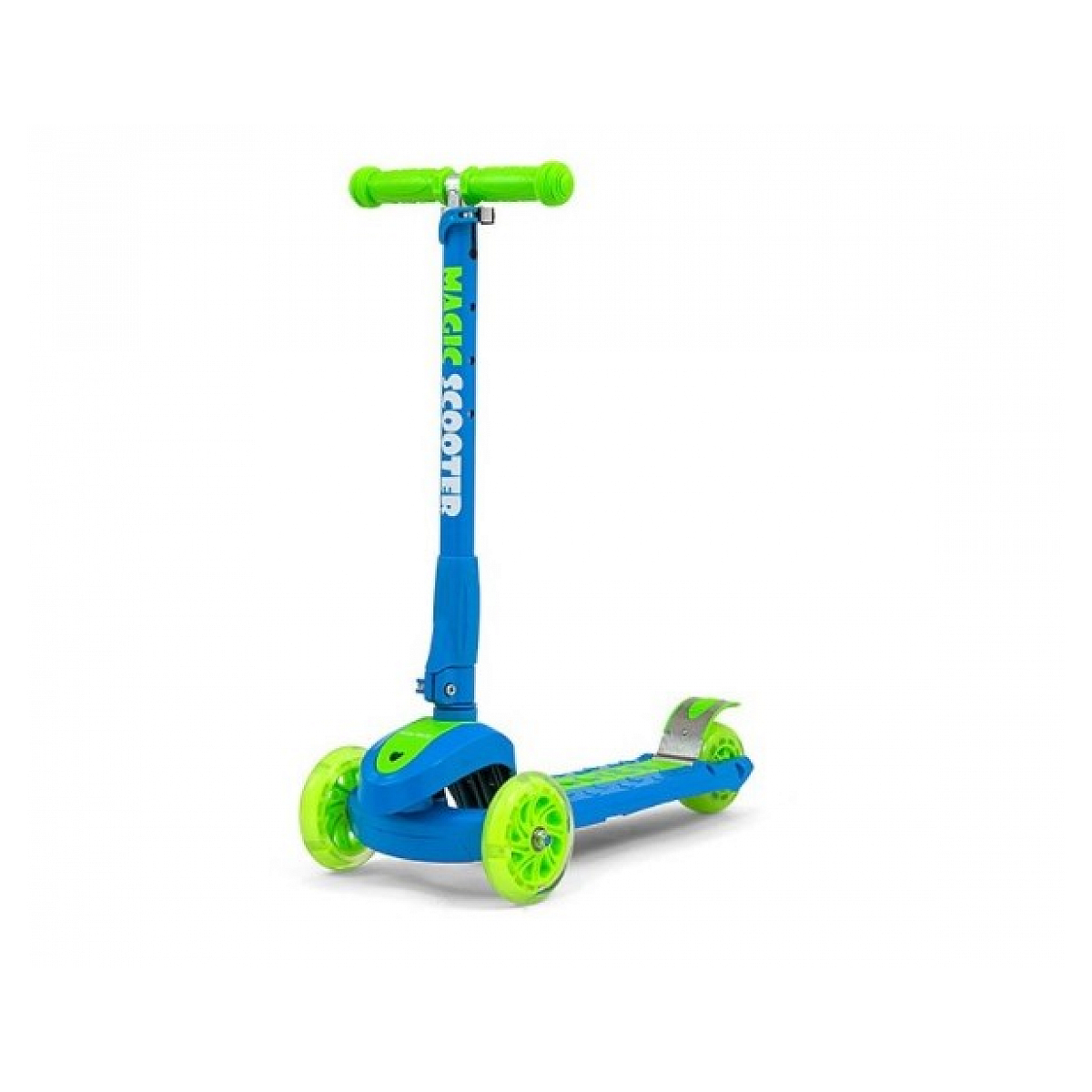 Trottinette magic scooter bleu-vert